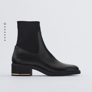 ZARA | SOCK ANKLE BOOTS
